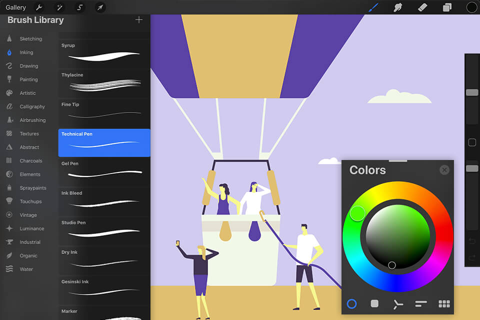 procreate interface
