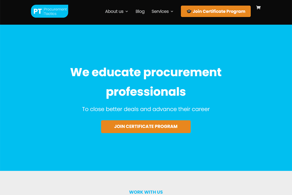 procurement tactics interface