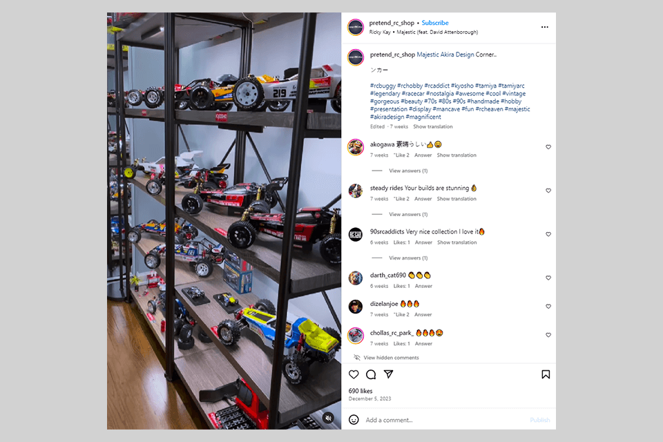 product showcases image posting idea