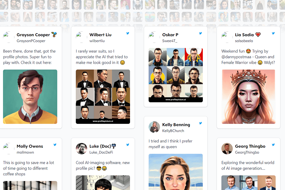 profilepicture ai ai profile picture generator interface