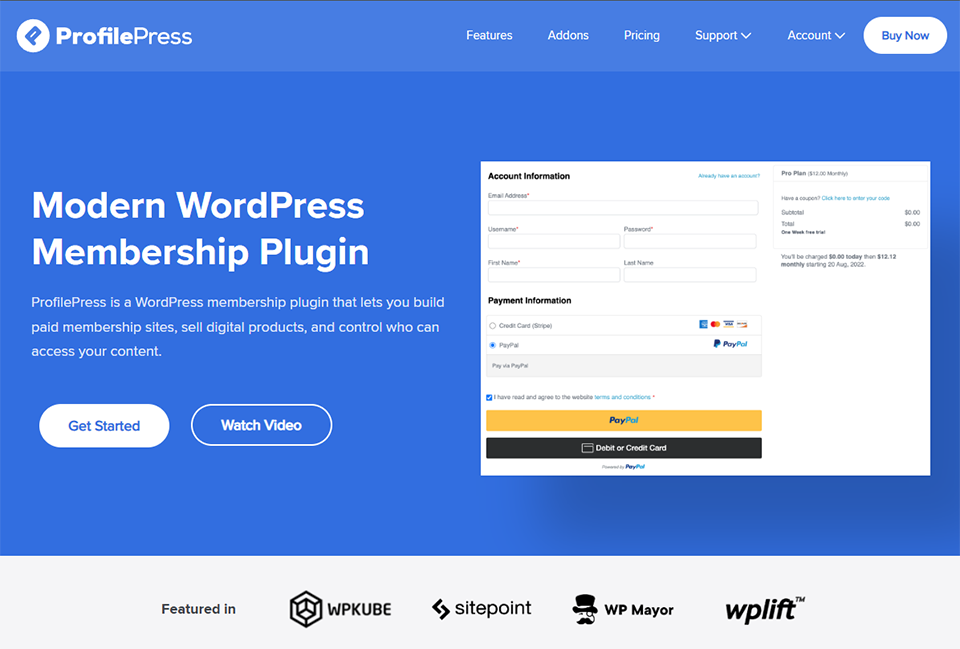 profilepress wordpress membership plugin
