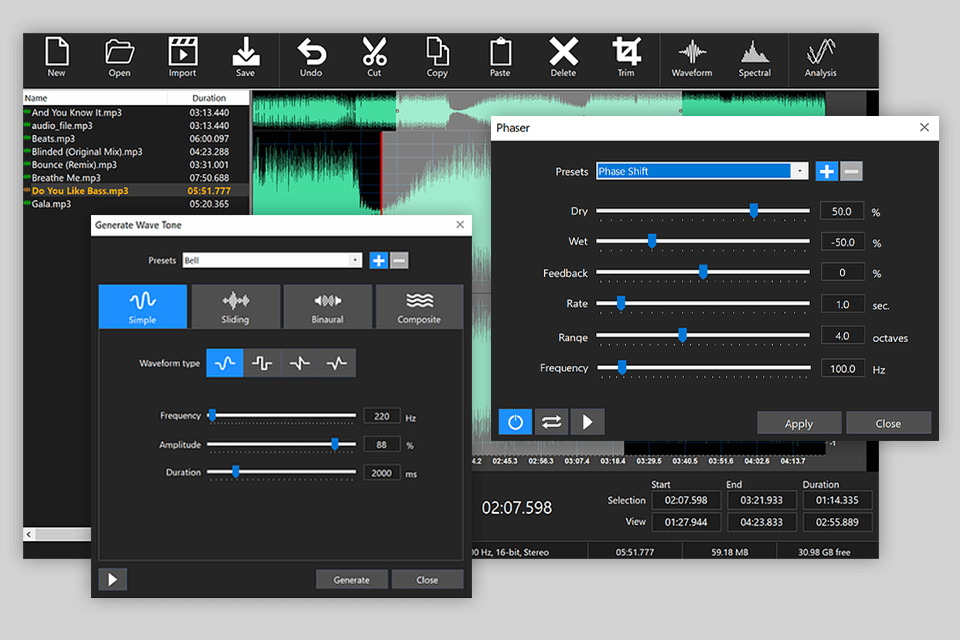 واجهة محرر program4pc m4a