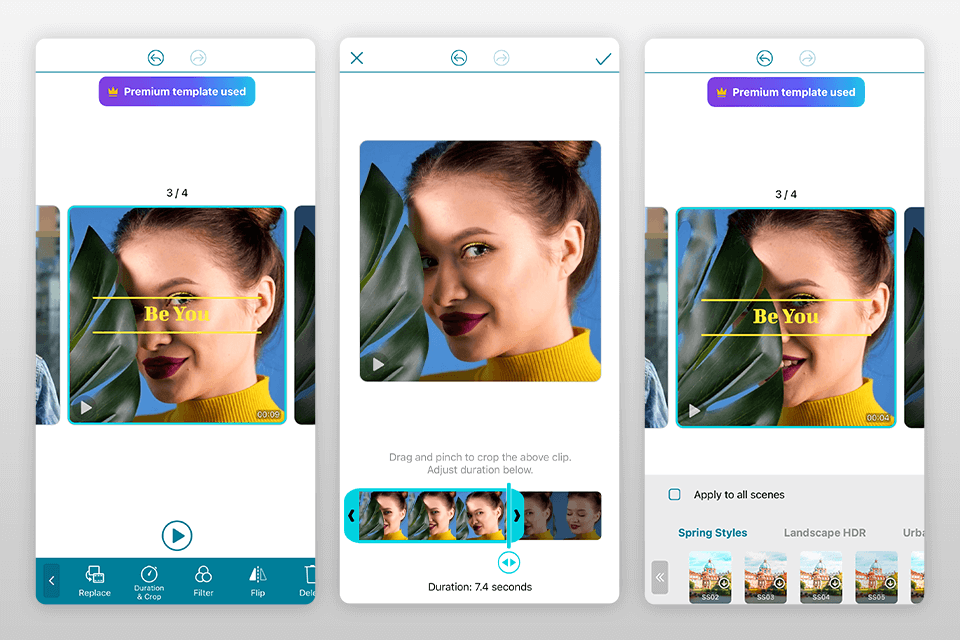 promeo free video editing app interface