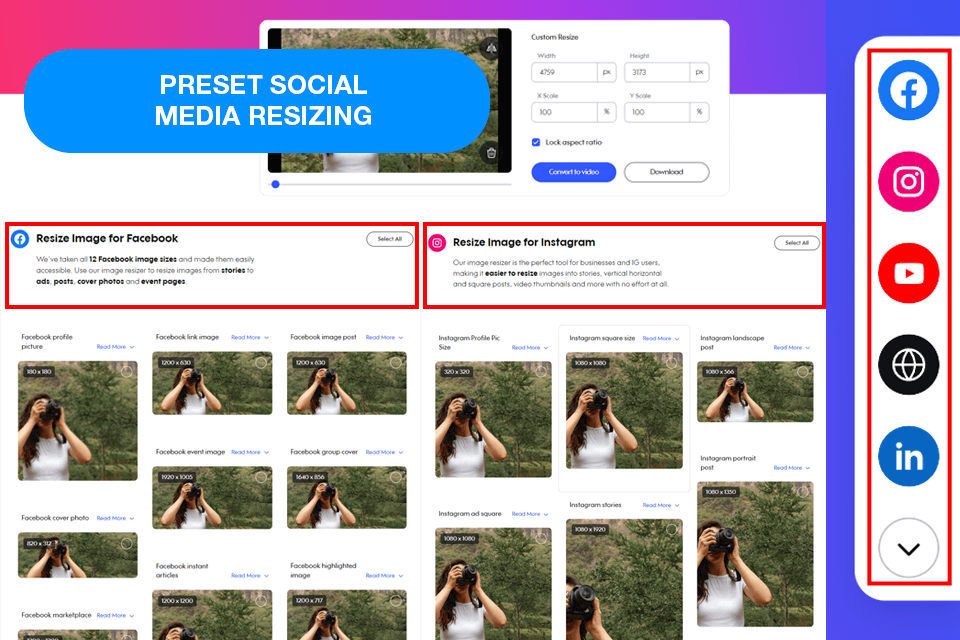プロモーション無料の写真サイズ変更ソフトウェア