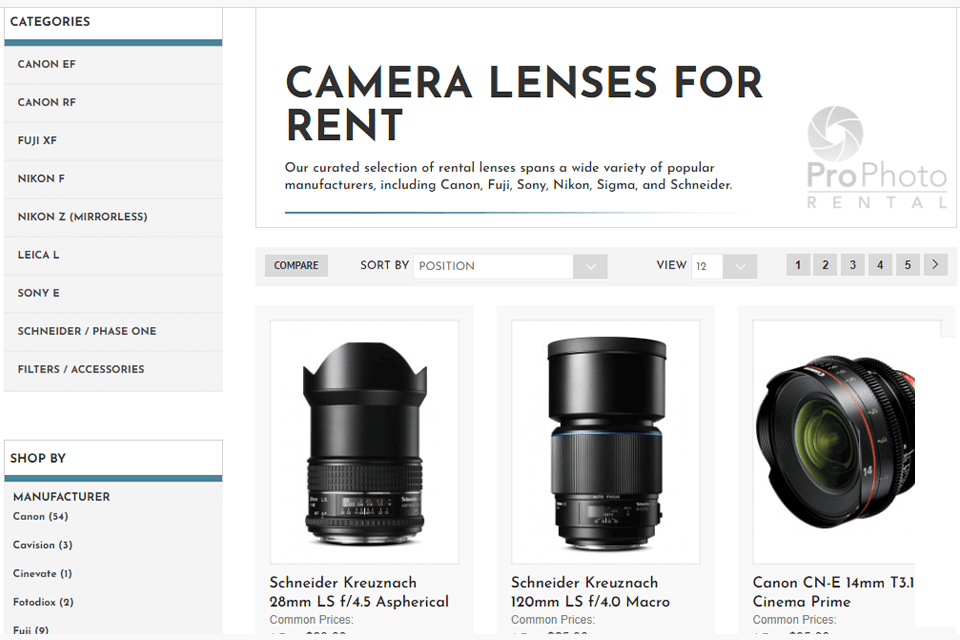 7 Best Places to Rent Camera Lenses In 2024