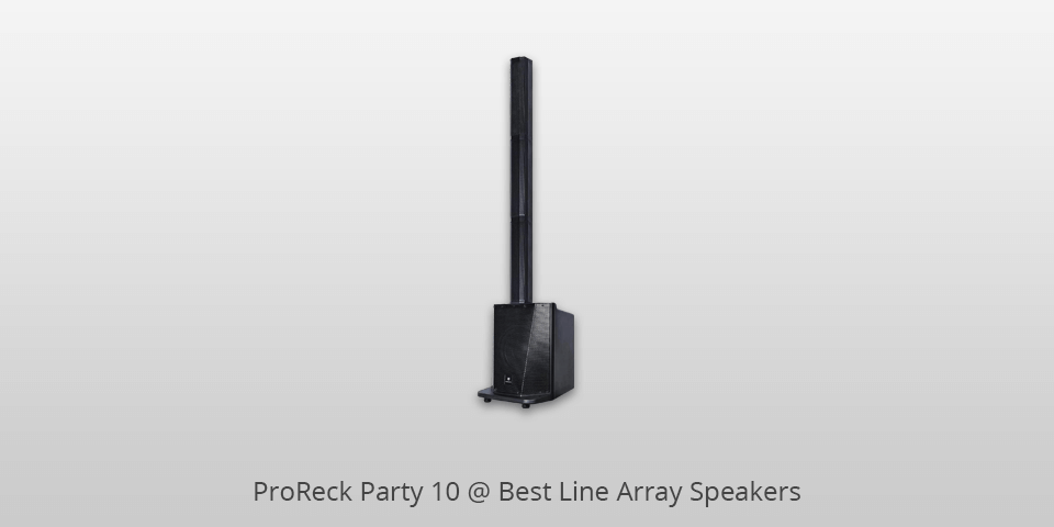 proreck party 10 line array speakers