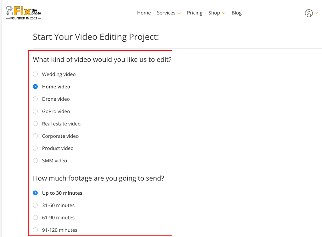 provide answer on fixthephoto