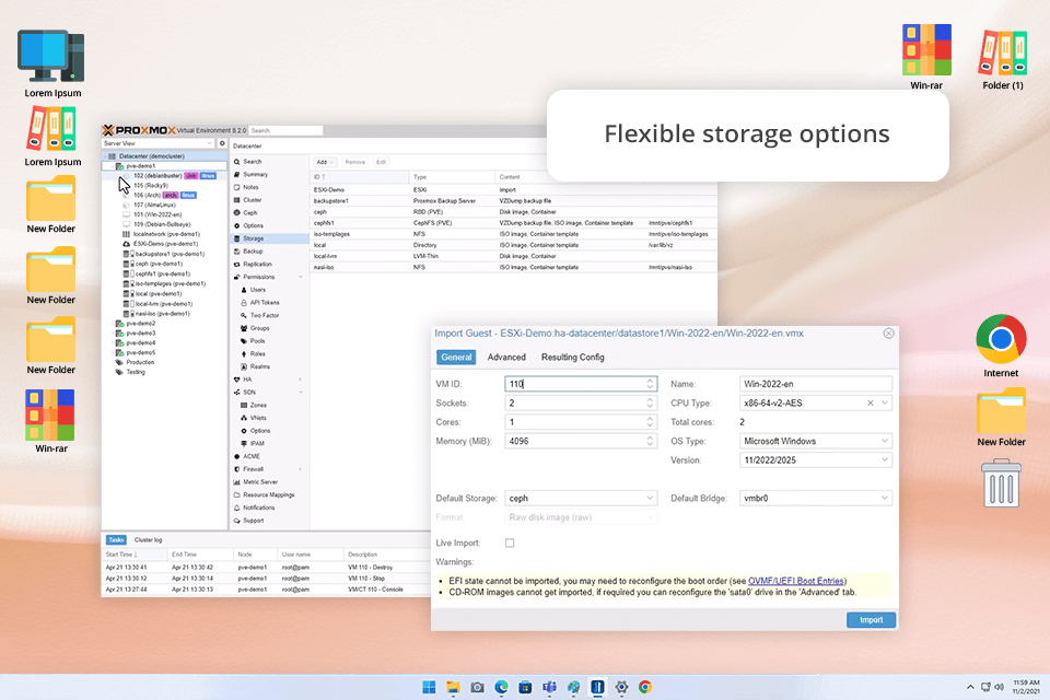 proxmox os for home server