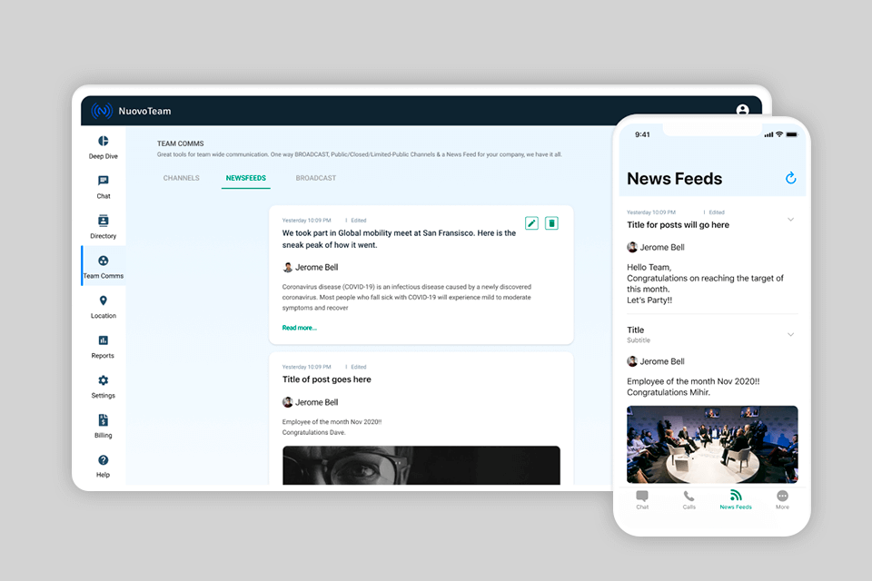 push-to-talk app newsfeed
