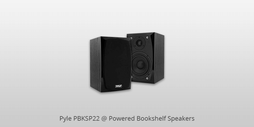 pyle pbksp22 powered bookshelf speakers