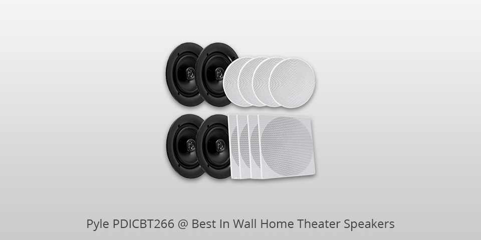 pyle pdicbt286 in wall home theater speakers