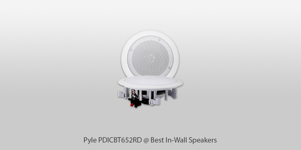 pyle pdicbt652rd in wall speakers