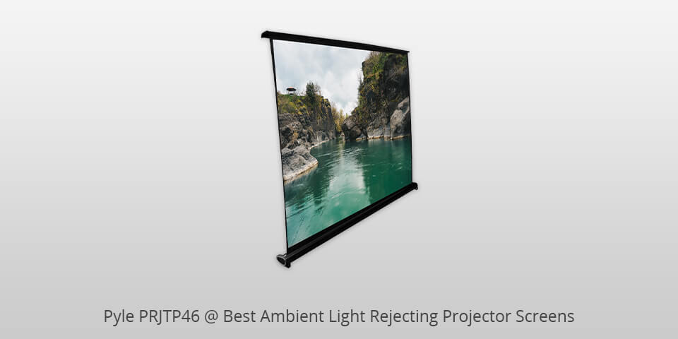 pyle prjtp46 ambient light rejecting projector screen