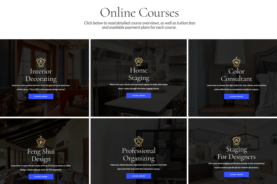 qc design school staging homes courses