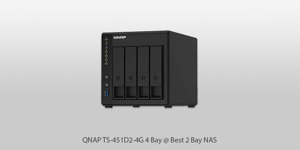 qnap ts-451d2-4g 4 bay 2 bay nas