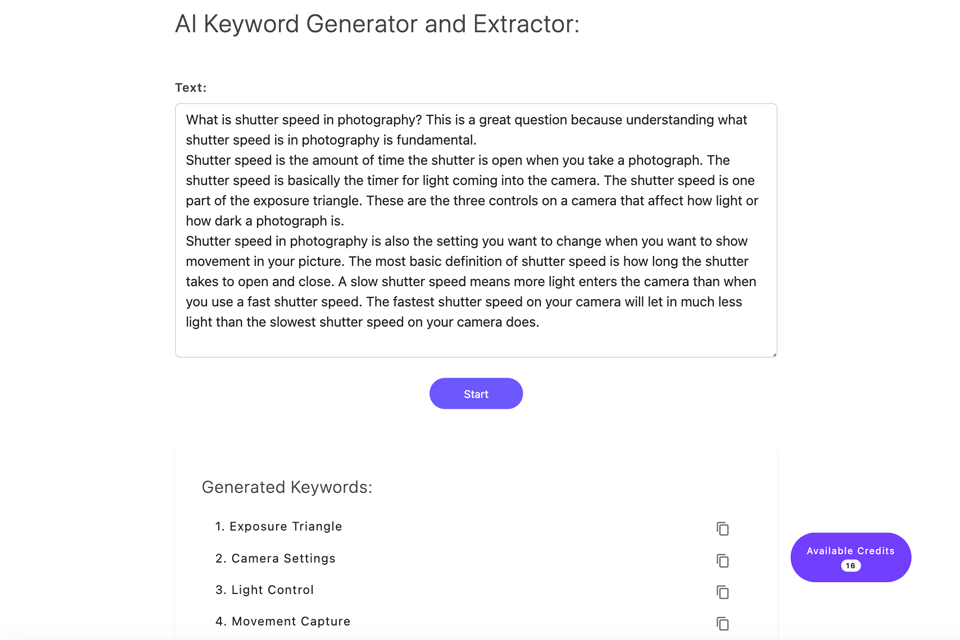 quetab keyword generator