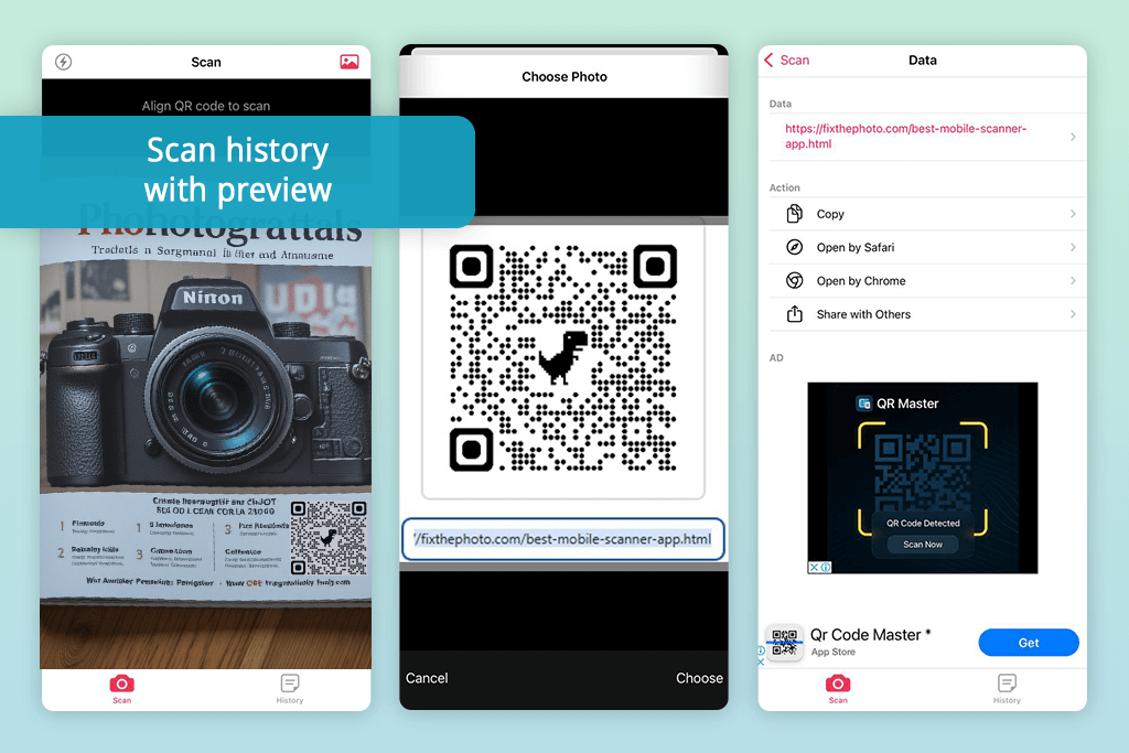 quick scan free scanner app for iphone and android