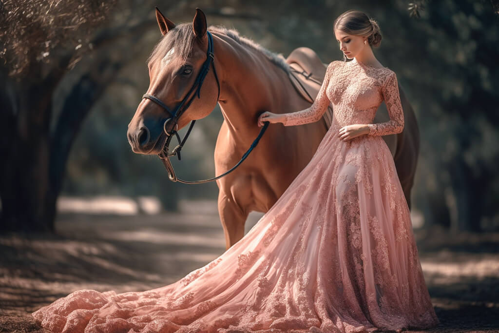 quinceanera photo poses with horse