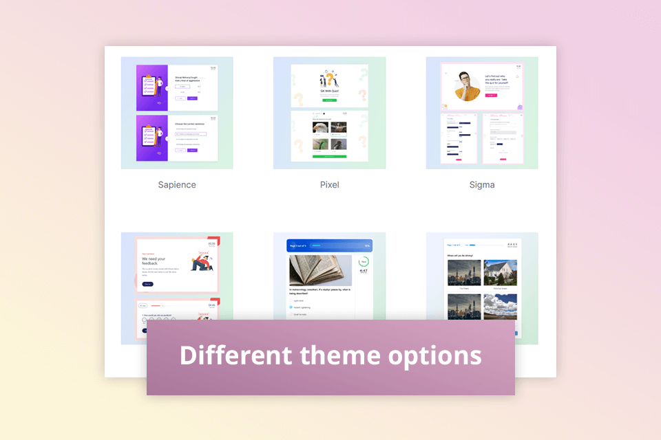 quiz and survey master themes