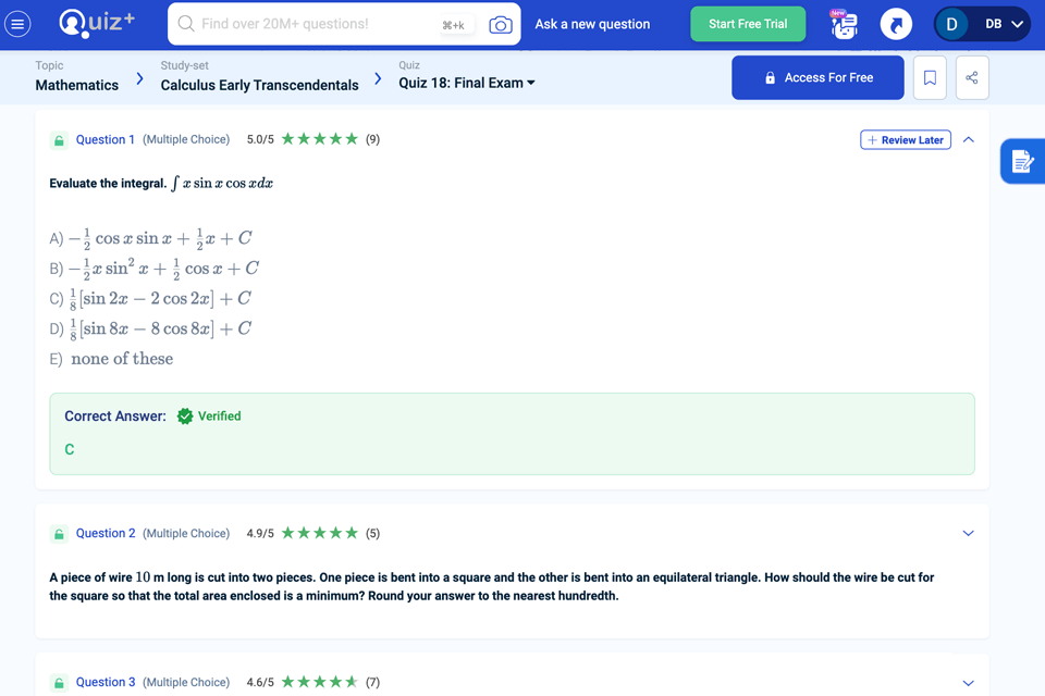 quizplus practice exam