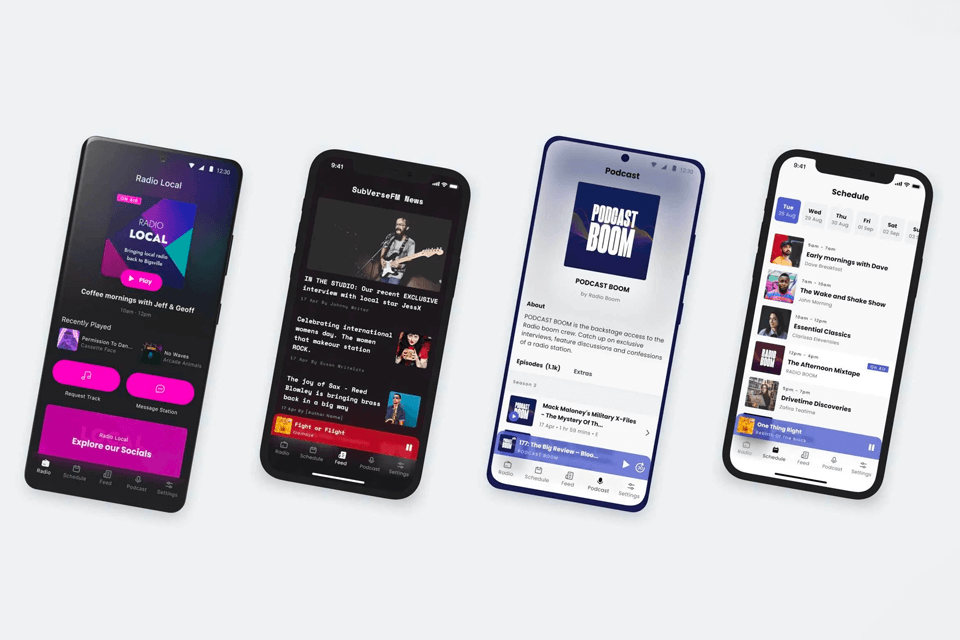 radio co interface app