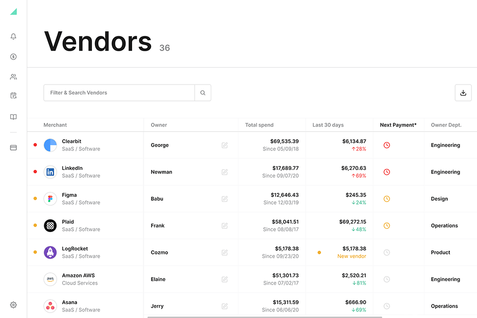 ramp spend management software interface