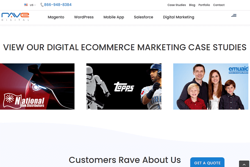 empresa de desenvolvimento de comércio eletrônico digital rave