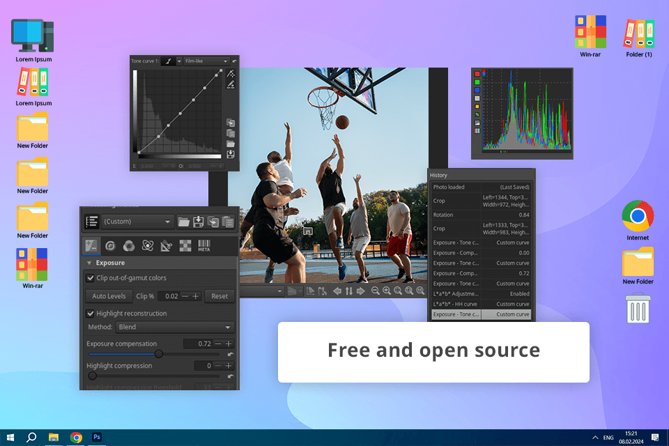 rawtherapee arw to jpg converter