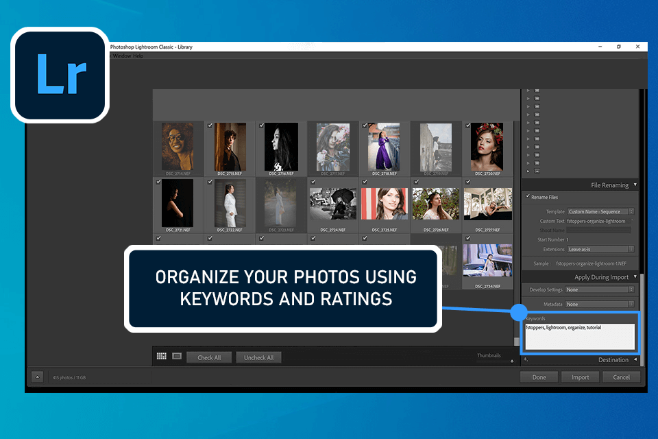 lightroom organizing