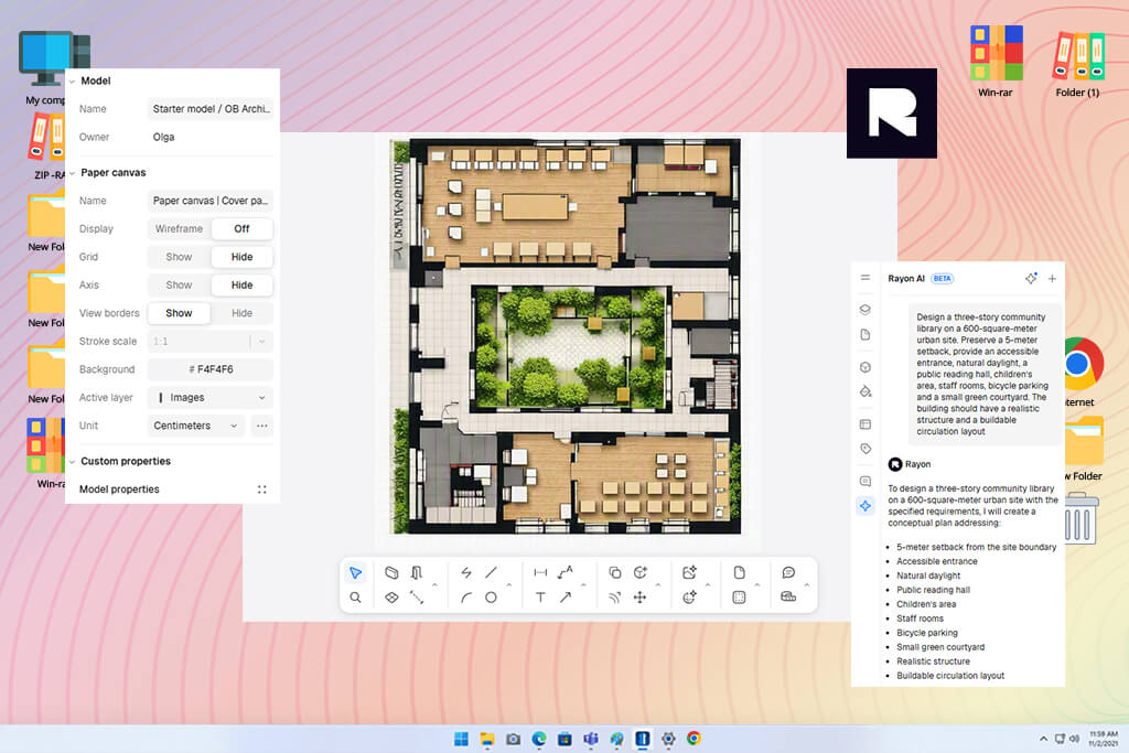 rayon design ai architecture generator