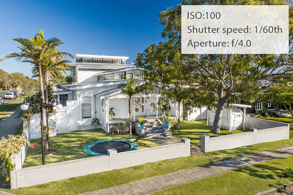 real estate aerial photography settings