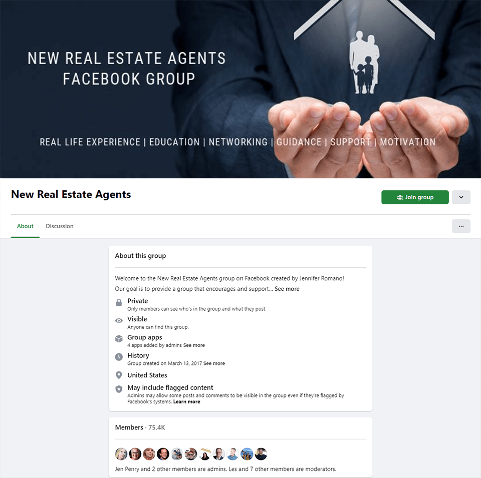 real estate facebook group for realtor
