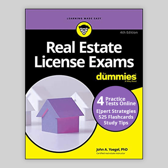real estate license exams for dummies book