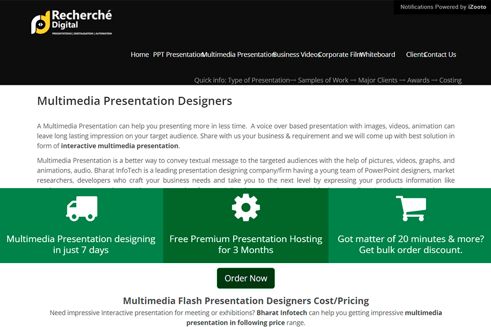 recherche digital multimedia presentation