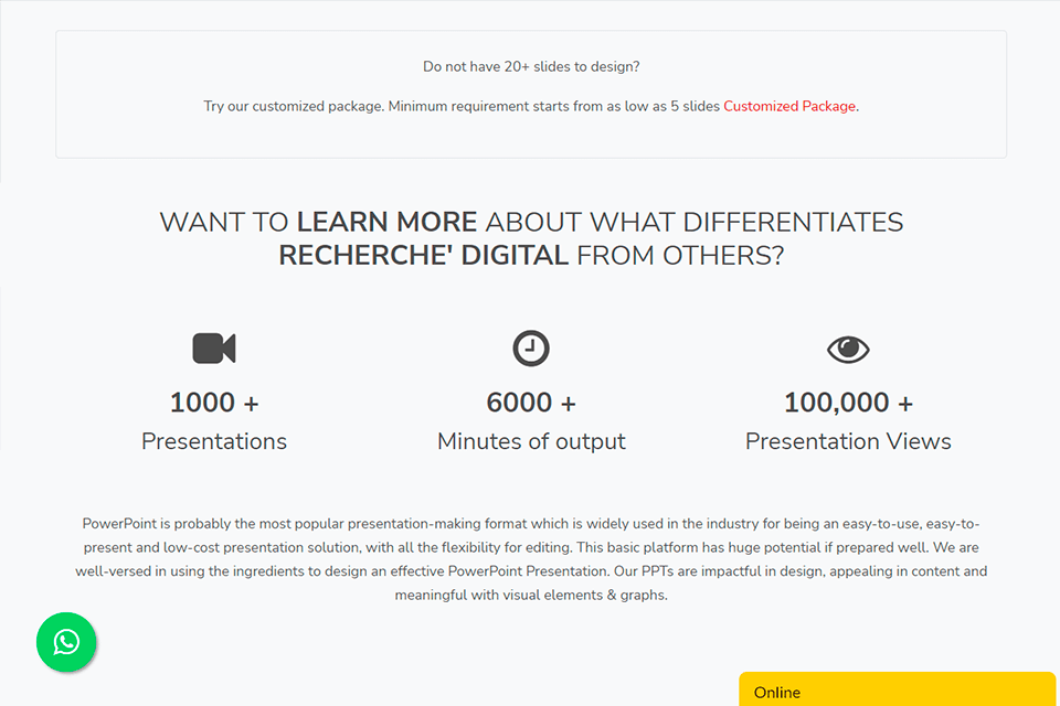 recherche digital statistics