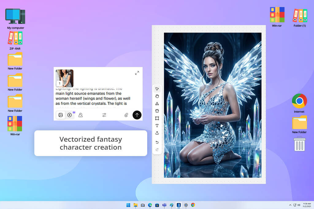 recraft ai fantasy character creator