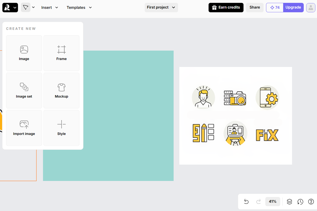 recraft ai icon generator