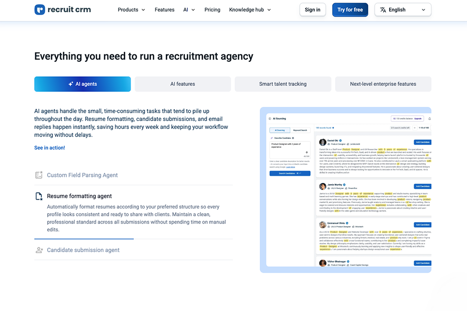 recruitcrm io recruitment software