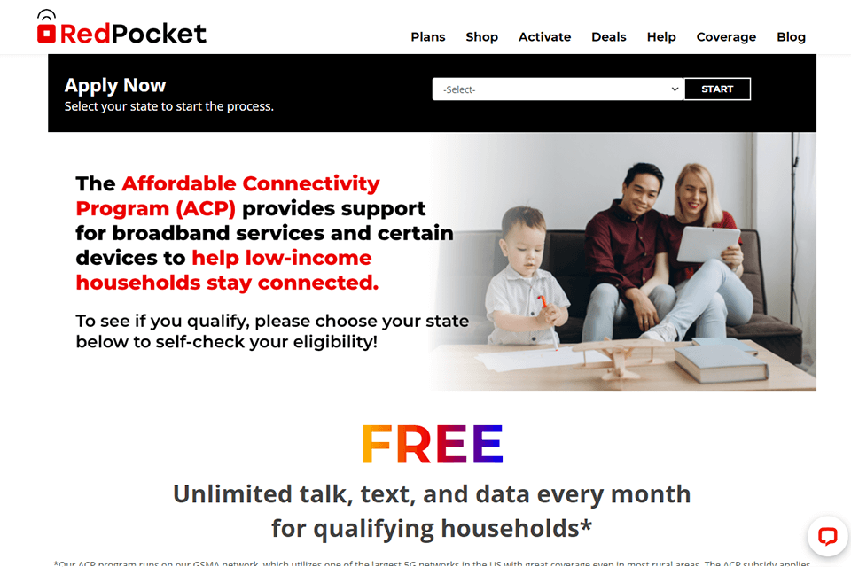 red pocket affordable connectivity program