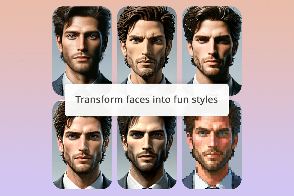 redesignwithai face variations