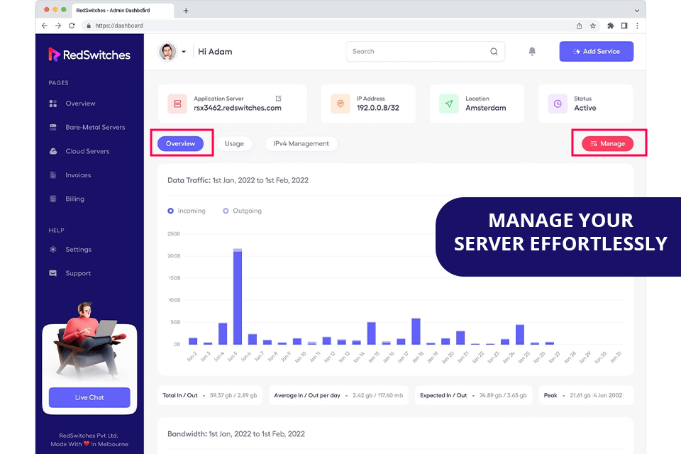 redswitches control panel
