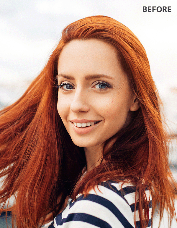 reduce forehead size app