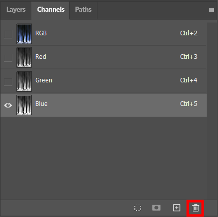 reduce photoshop file size with alpha channels