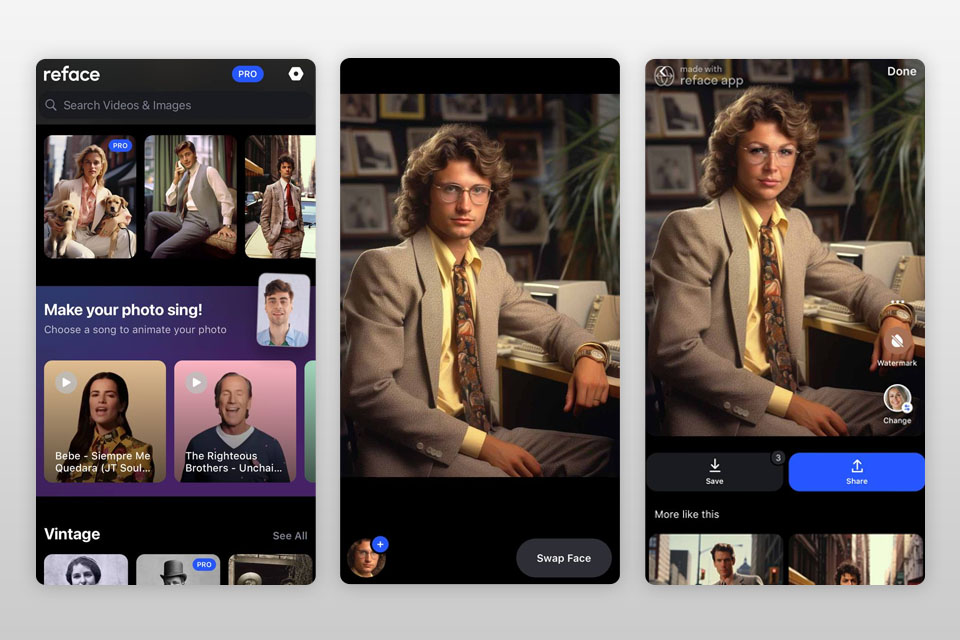 reface gender swap app