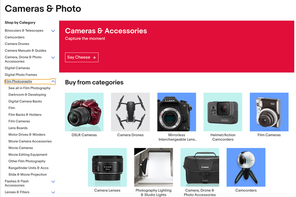 regular deals to buy a camera