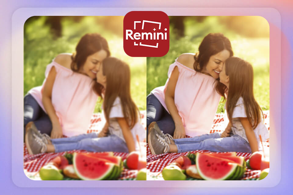remini app to fix blurry photos