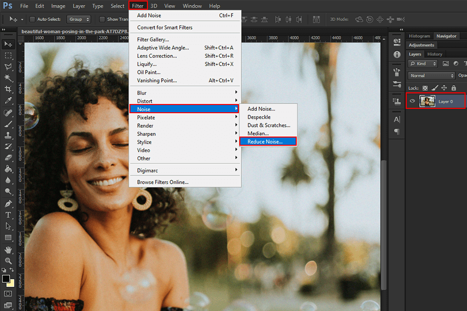 photoshop reduce noise filter download