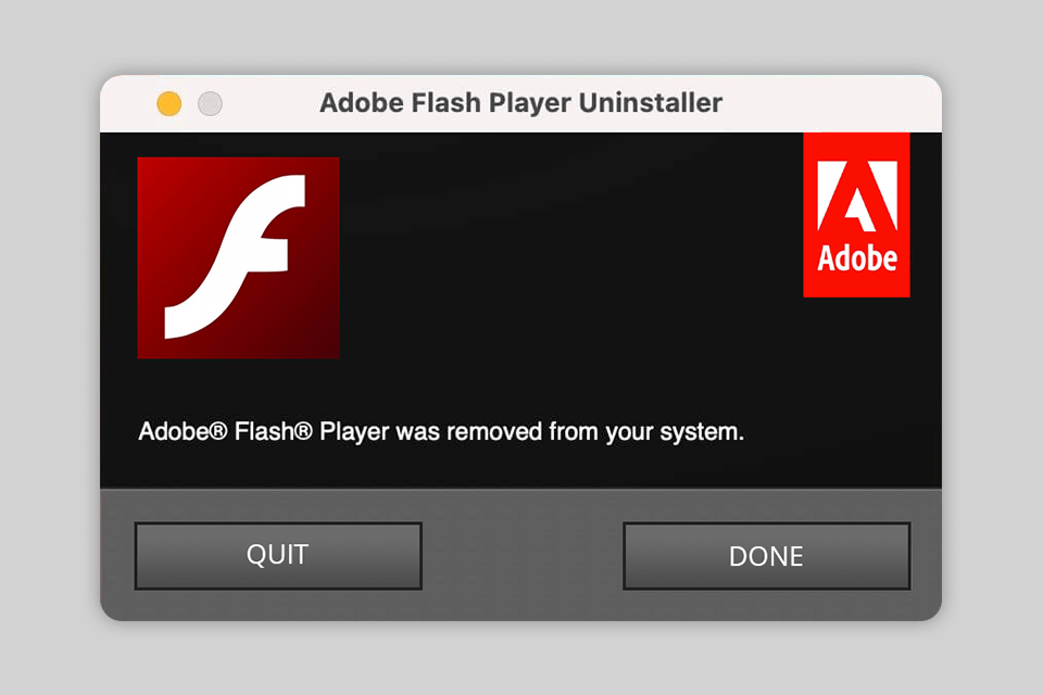 remove adobe flash from your pc