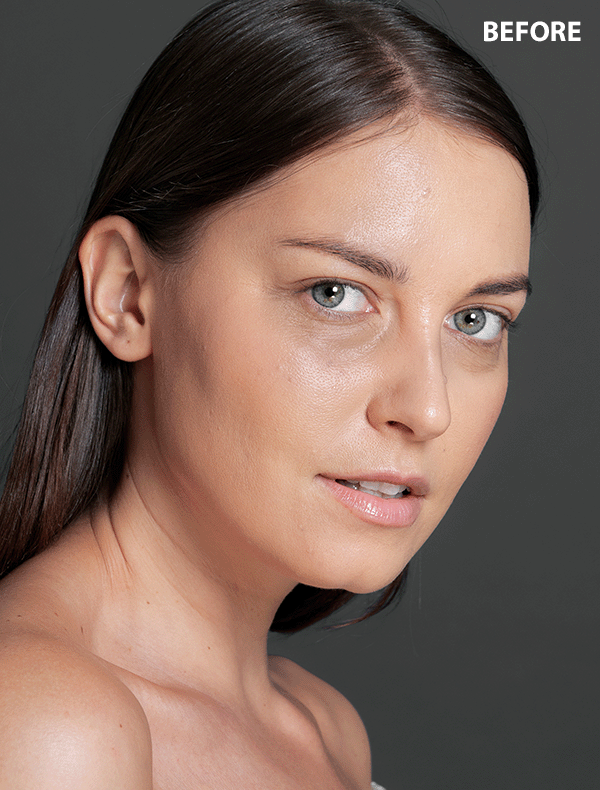 remove eye bags from photo before after example