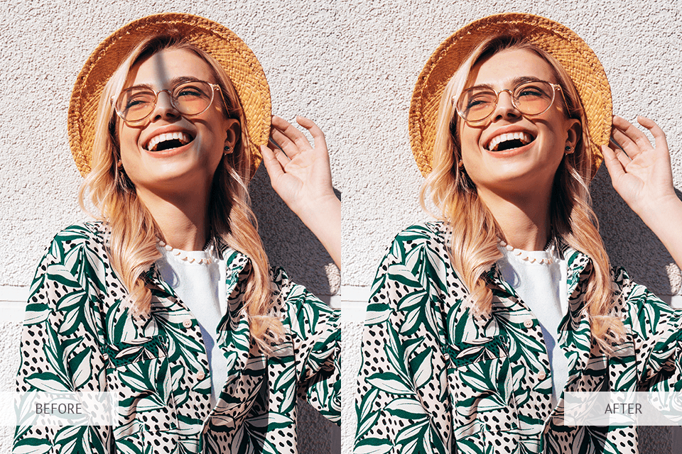 remove shadow on face from photo